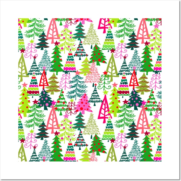 Modern Christmas Trees 52 Wall Art by Cressida Carr